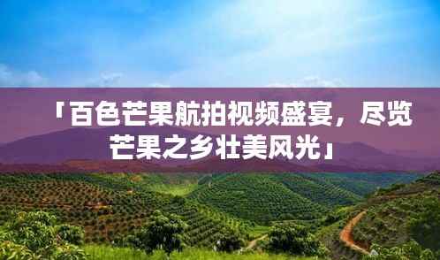 「百色芒果航拍视频盛宴,尽览芒果之乡壮美风光」